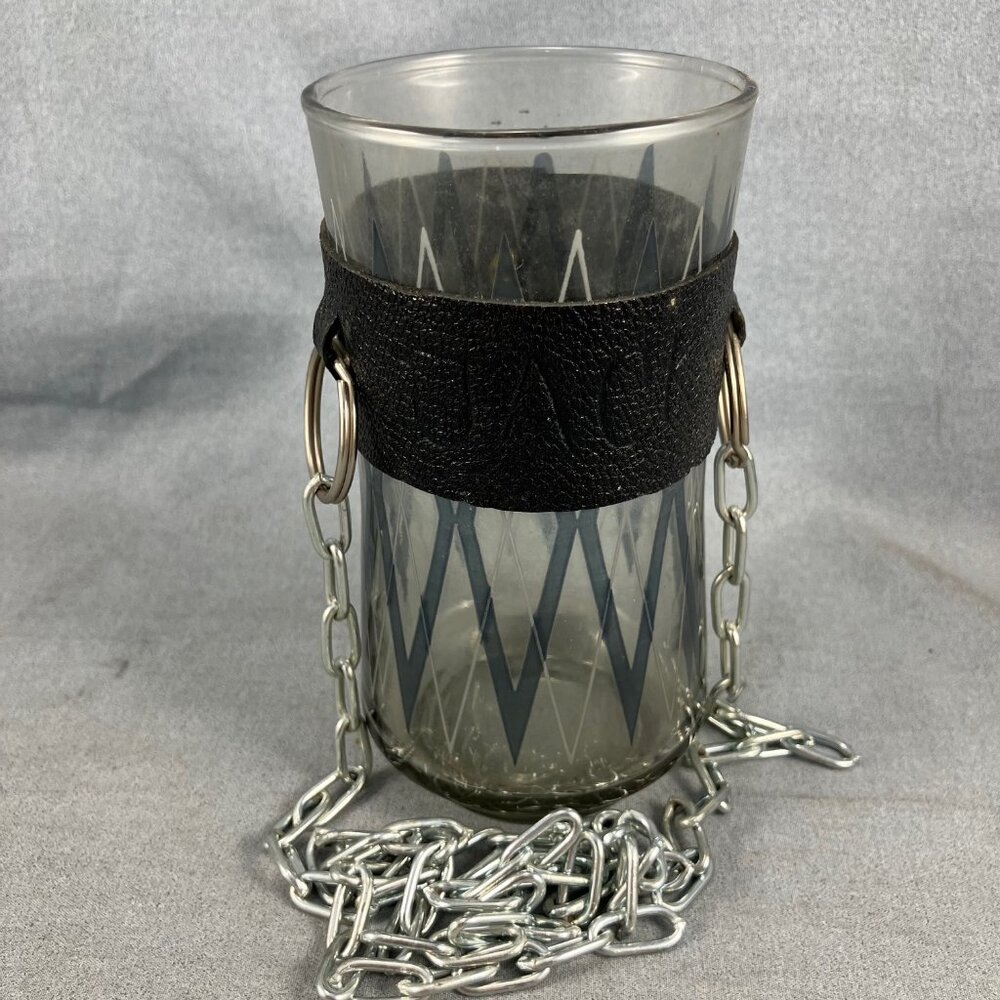 1970s Swinger Hands free Drinking Party Glass with Neck chain Gag Gift